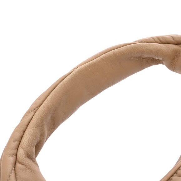 Miu Miu Wonder Matelassé Leather Hobo Bag Beige Handbag - Picture 4 of 9